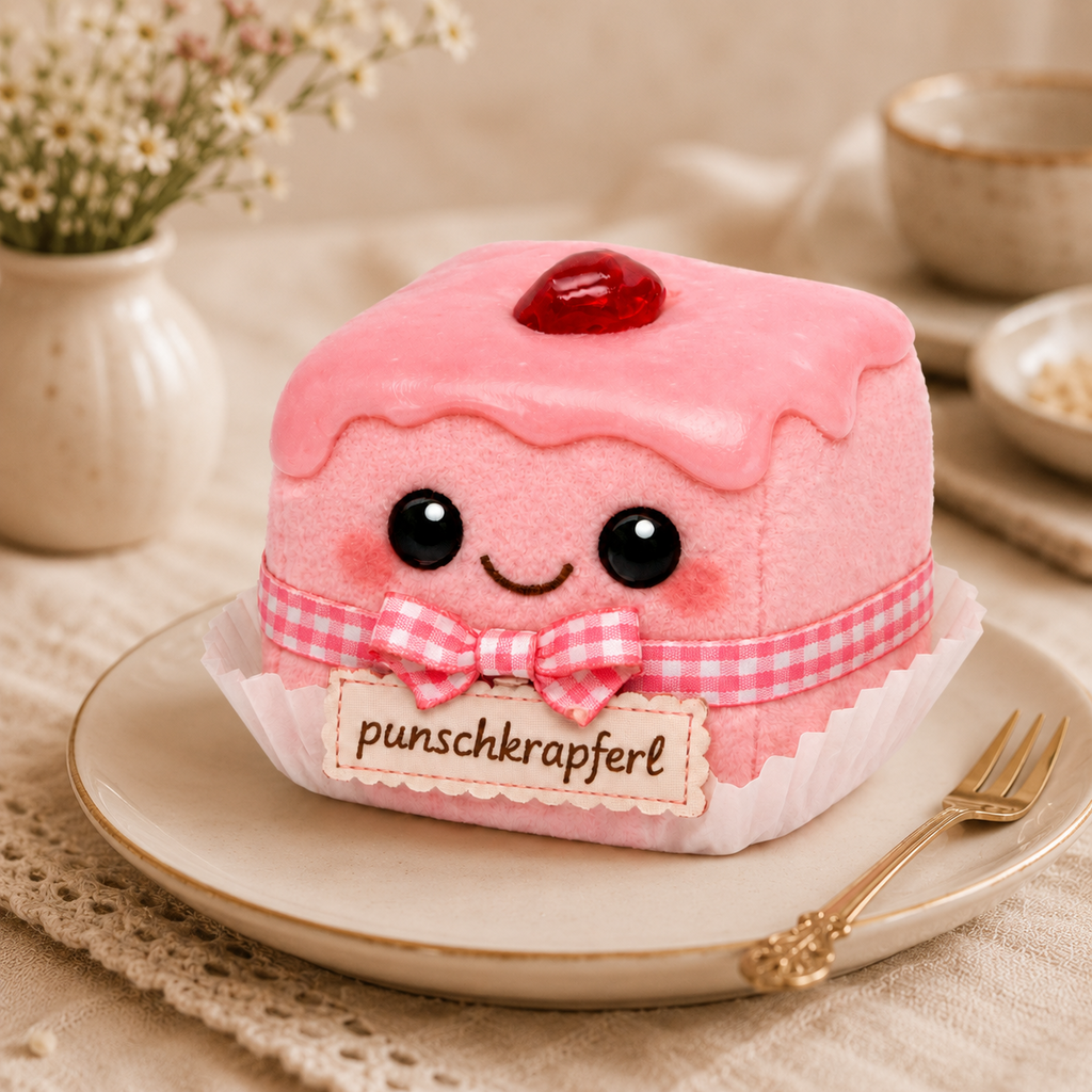 Plüschfigur Punschkrapferl