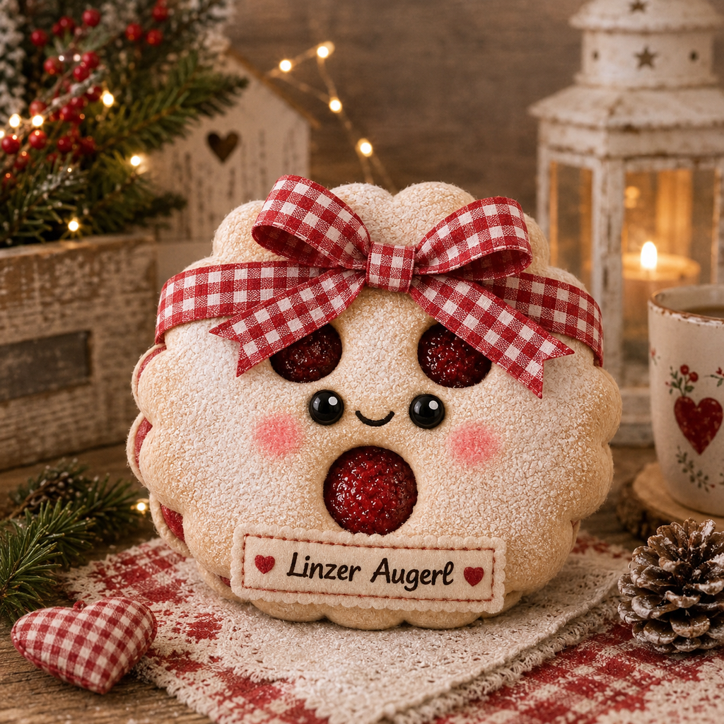 Plüschfigur Linzer Augerl